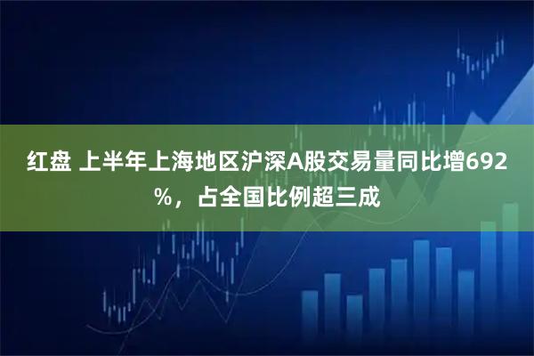 红盘 上半年上海地区沪深A股交易量同比增692%，占全国比例超三成